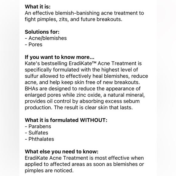 Kate Somerville EradiKate Blemish Acne Treatment - Picture 5 of 5